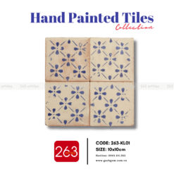 Alternative view of Gạch gốm vẽ tay 263-KL01