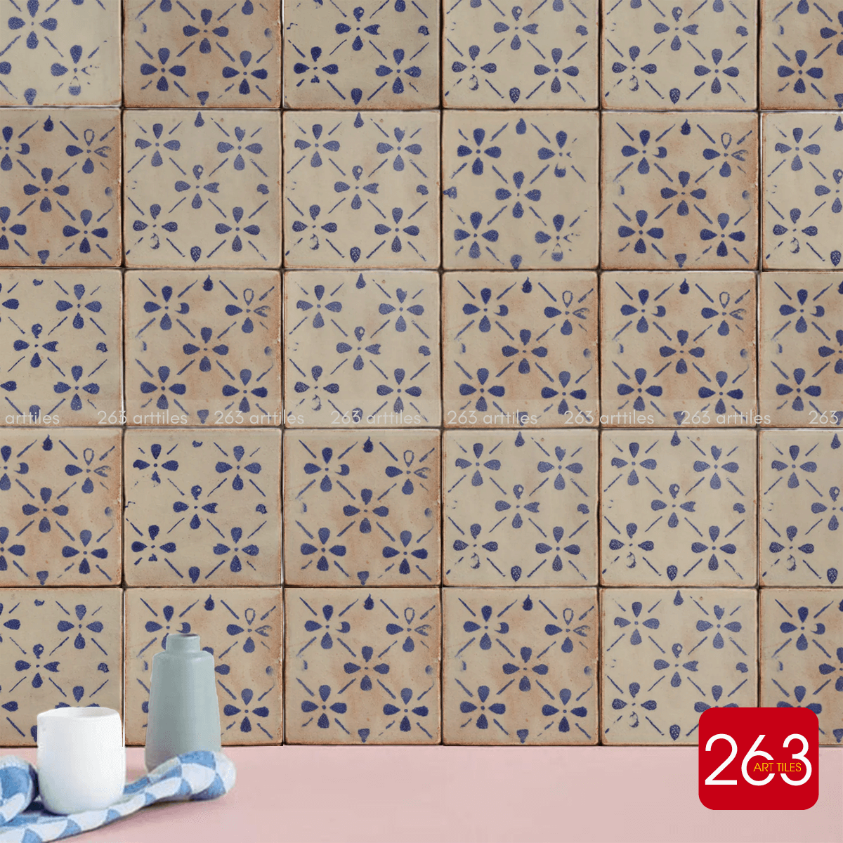 Gạch gốm vẽ tay 263-KL01 - Ảnh 3