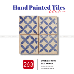 Alternative view of Gạch gốm vẽ tay 263-KL02