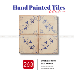Alternative view of Gạch gốm vẽ tay 263-KL03