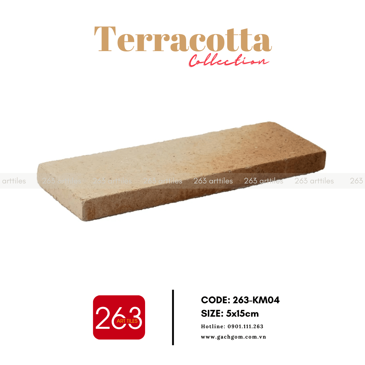 Gạch gốm không men 263-KM04 - Ảnh 3