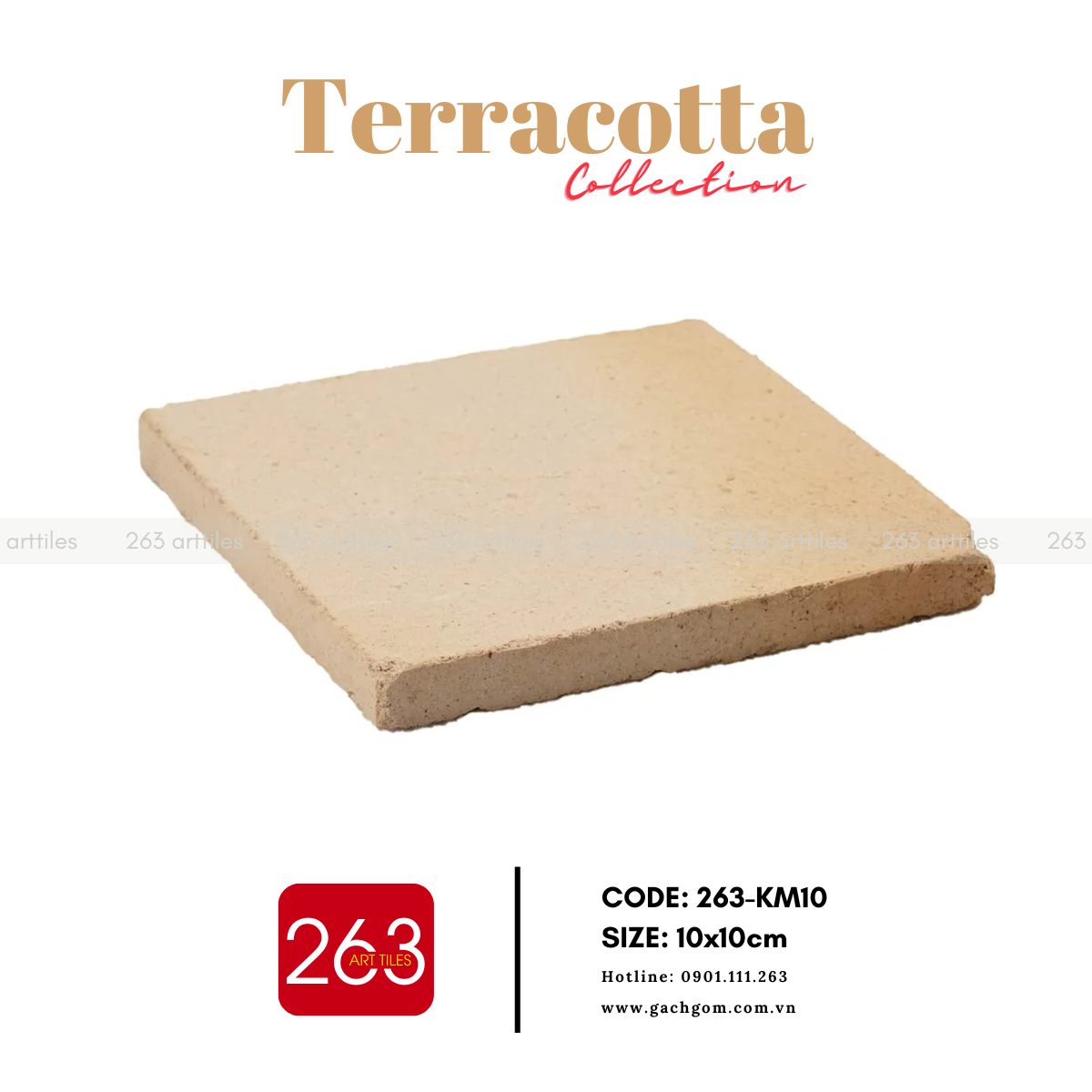 Gạch gốm không men 263-KM10 - Ảnh 3