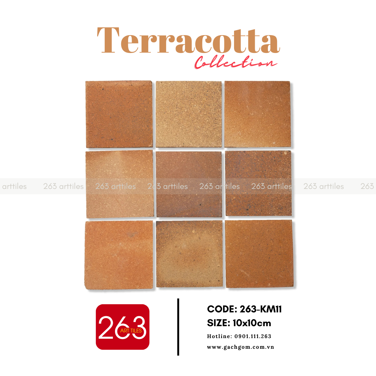 Gạch gốm không men 263-KM11 - Ảnh 2