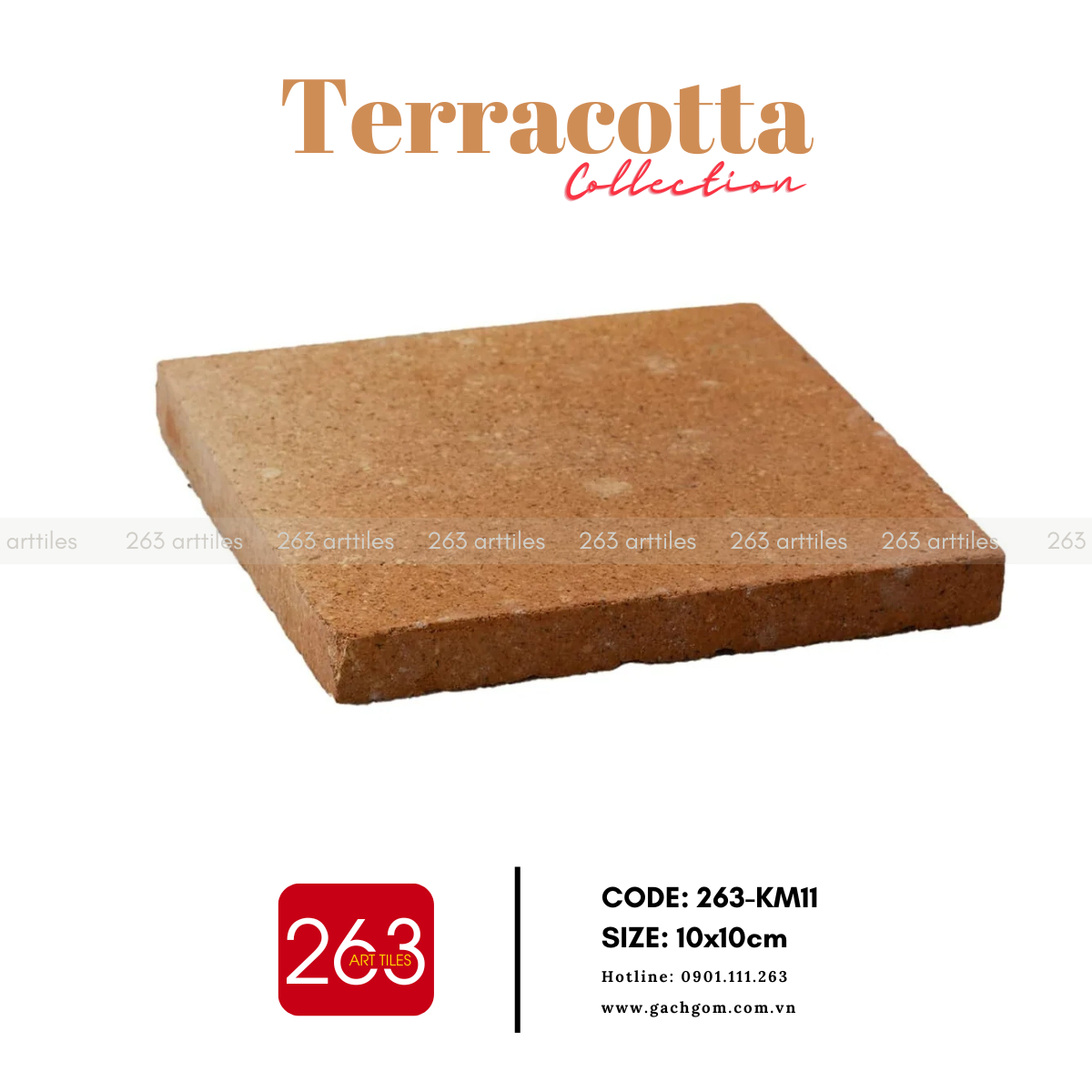 Gạch gốm không men 263-KM11 - Ảnh 3